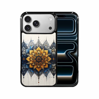iPhone 17 Pro Max Case — Black &amp; Blue Ink Original Art, Custom Printed Phone Case