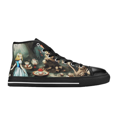 MEN'S Creepy World Wonderland Men’S High Top Canvas Dark Academia Sneakers