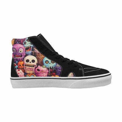 MEN'S Ice Cream Monsters  High Top Canvas Dark Academia Custom Sneakers