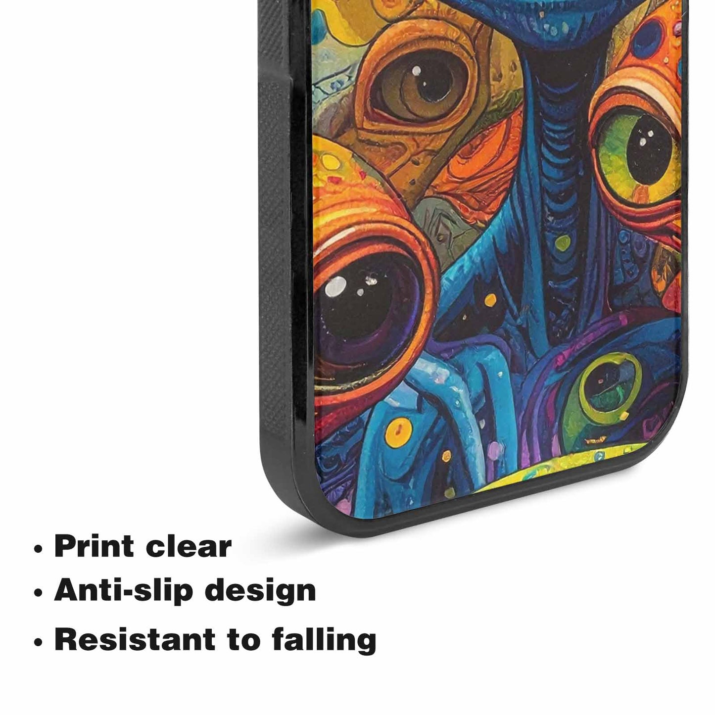 iPhone 15 Plus Case — Cartoon Alien Characters, Personalized Phone Case