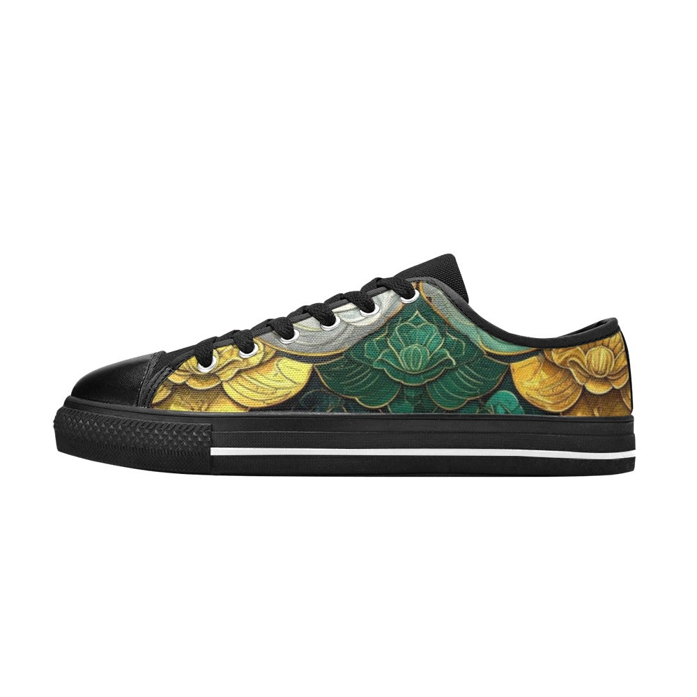 MEN'S Dragon Scale Fantasy Art Canvas Cottagecore Custom Shoes