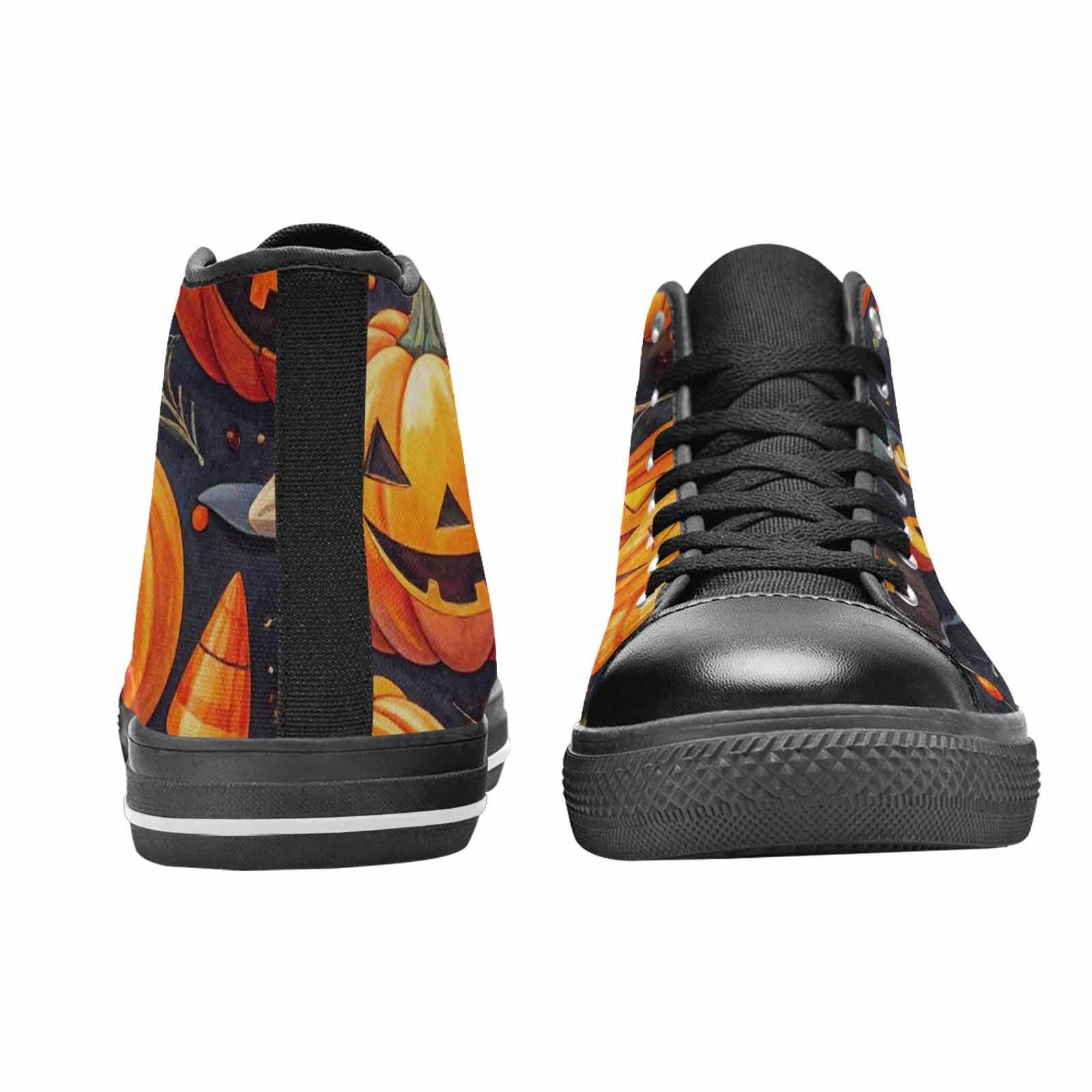 MEN'S Halloween High Top Canvas Vibrant Chaos Custom Sneakers