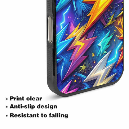 iPhone 16 Pro Case — Lightning Bolt Storm Pattern Hundreds Of, Custom Art Phone Cover
