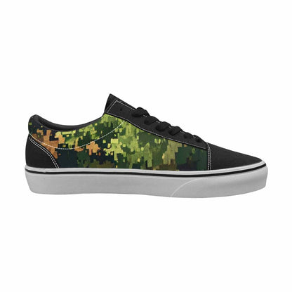 MEN'S Military Camouflage Blotch Canvas Lace-Up Wallpaper Art Shoes