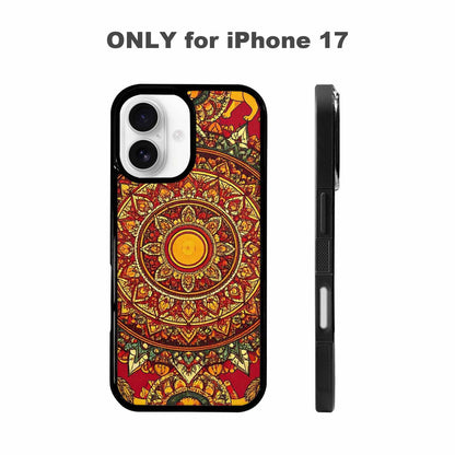 iPhone 17 Case — Mandala Lions Original Art, Custom Print Case Cover