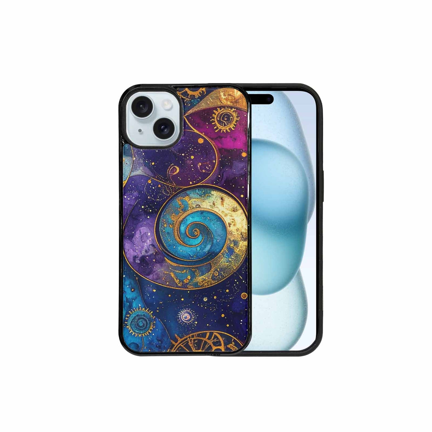 iPhone 15 Plus Case — Steampunk Galaxy Custom, Unique Phone Case Design