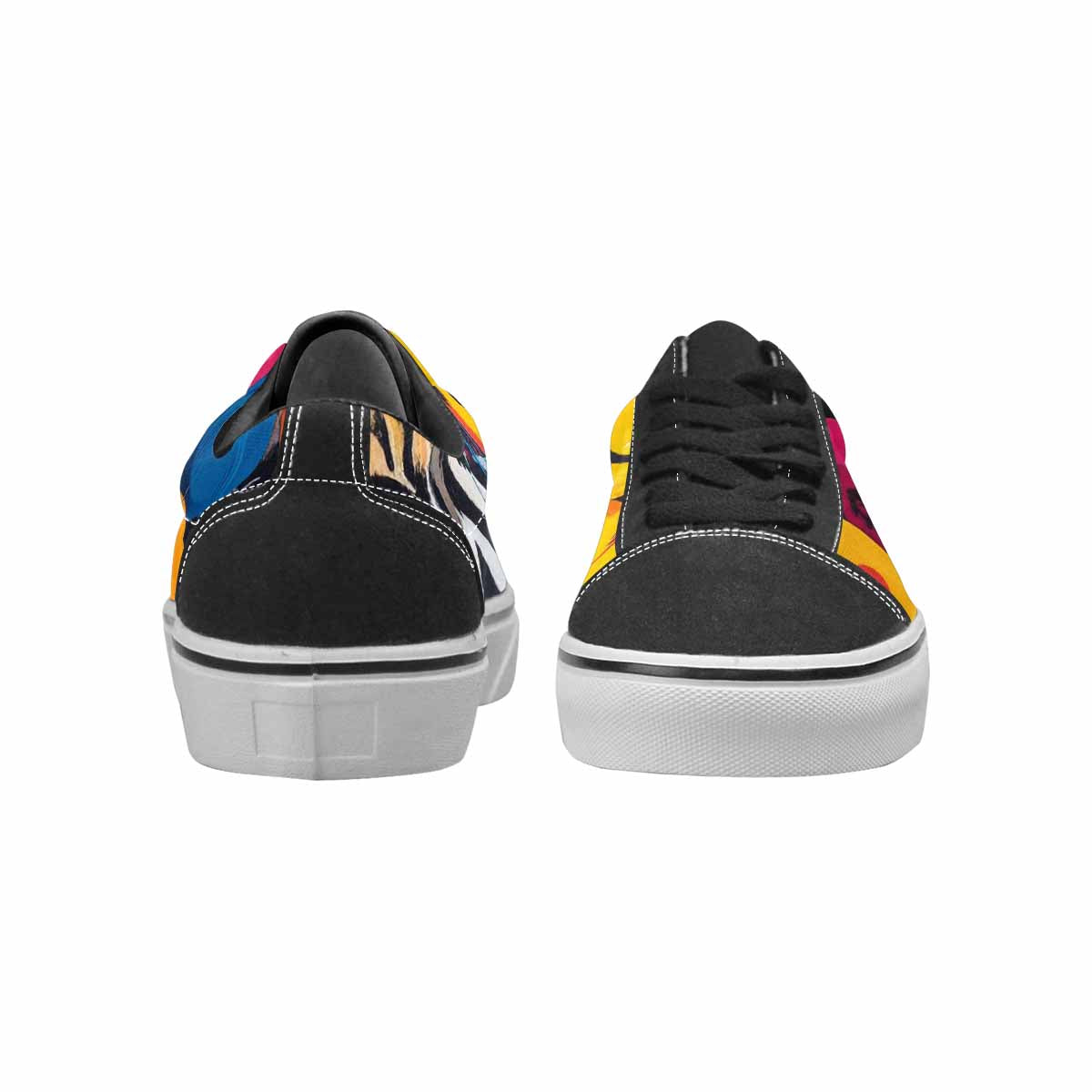 WOMEN'S Smiley Faces Lace-Up Canvas Cottagecore Custom Sneakers