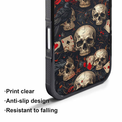 iPhone 17 Pro Max Case — Skull Dark Art Gothic Print Gothic, Customized Protective Case