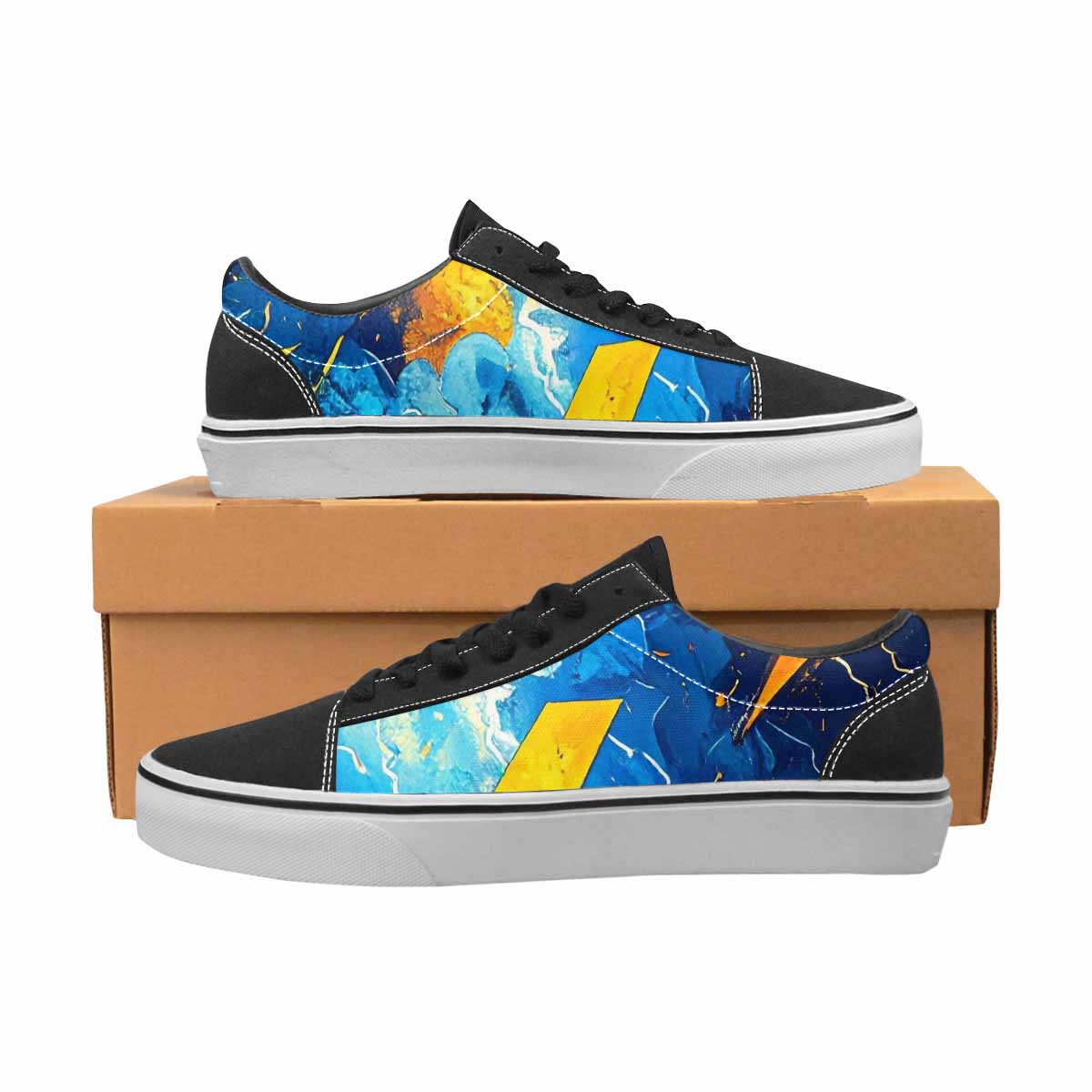 WOMEN'S Lightning Bolt Canvas Lace-Up Aesthetic Shoes