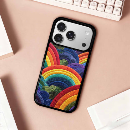 iPhone 17 Pro Case — Vivid Camo Rainbow Arc Camo, Custom Phone Case