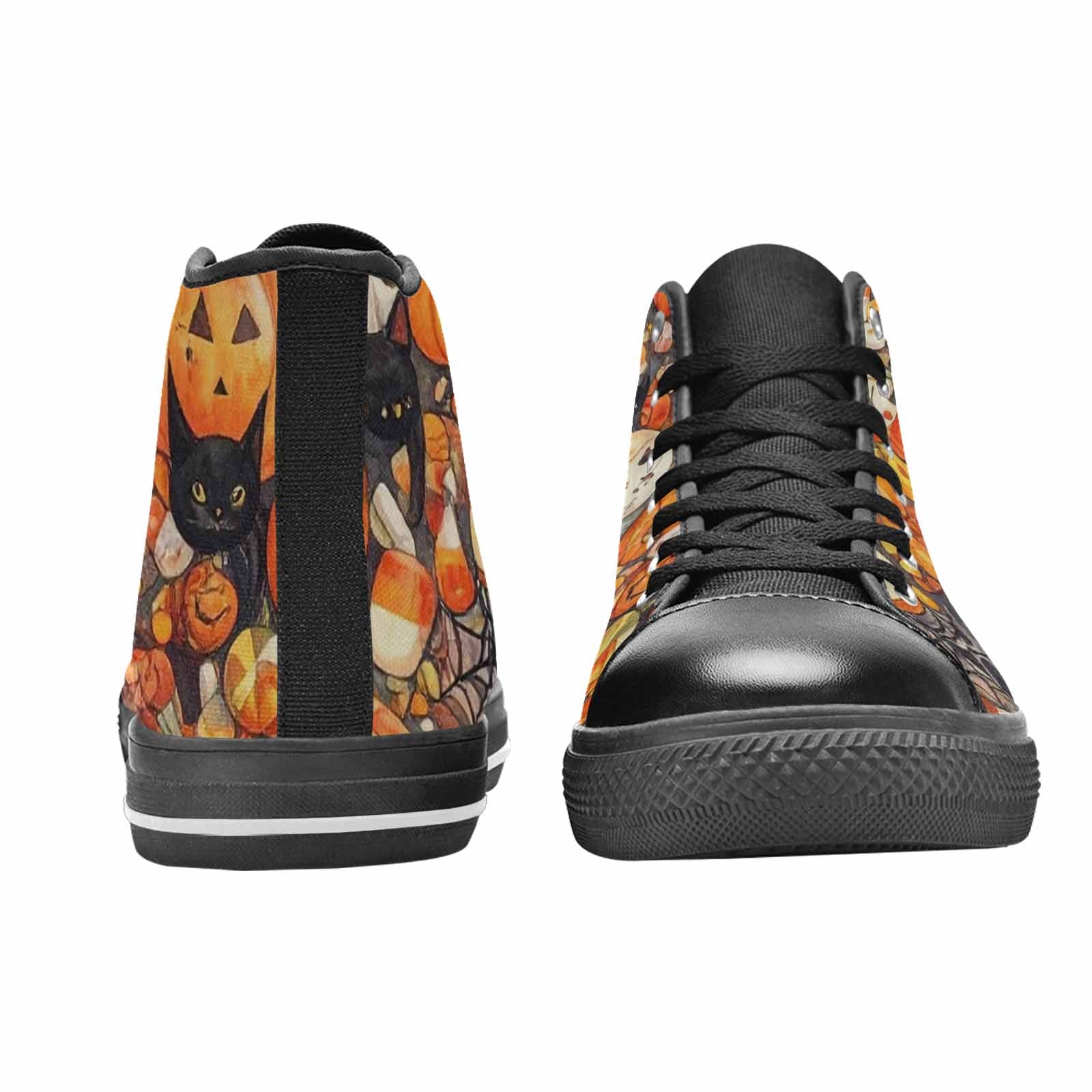 MEN'S Halloween High Top Canvas Wallpaper Art Custom Sneakers