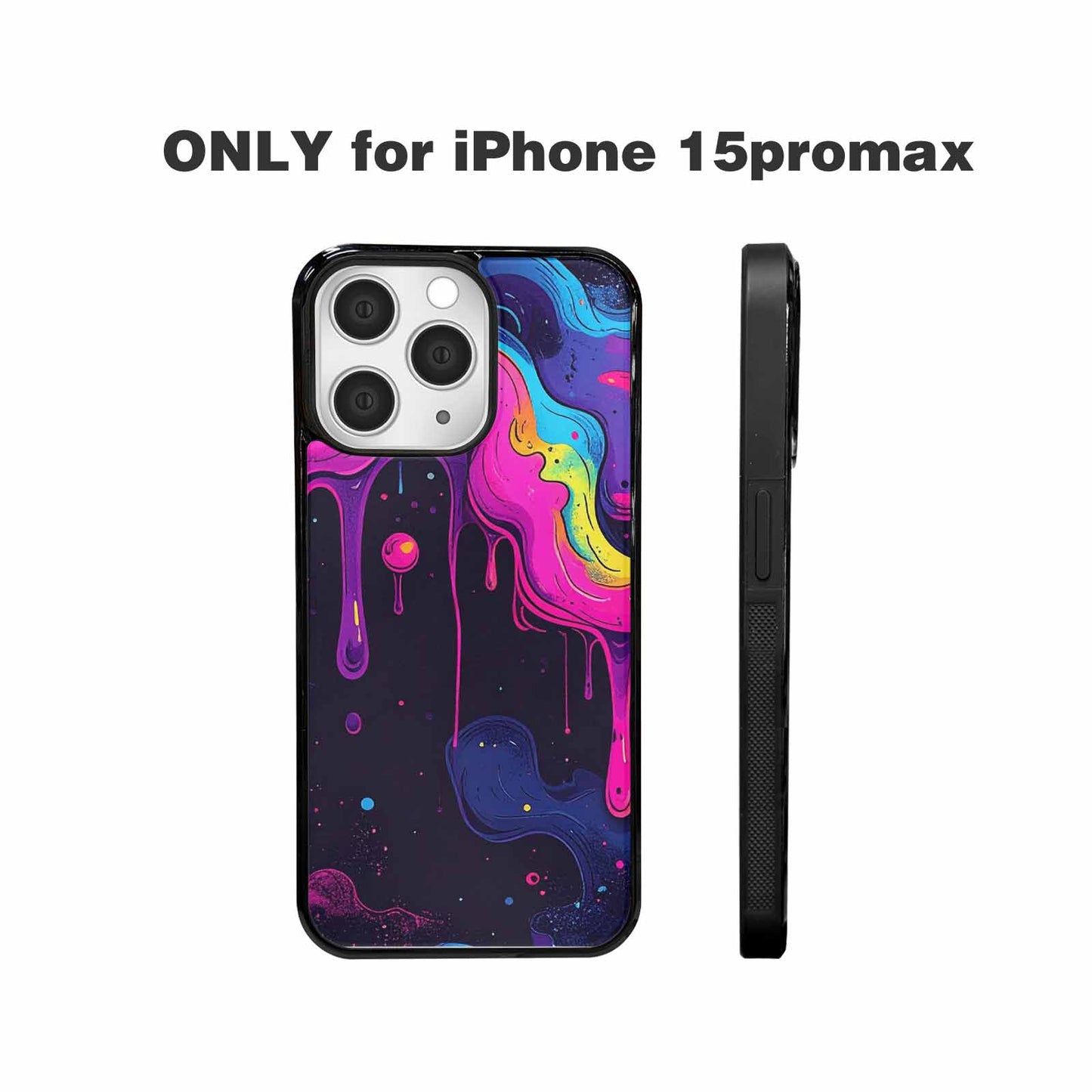 iPhone 15 Pro Max Case — Rick And Morty Style Art Dripping, Custom Made Phone Cover