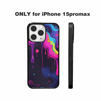 iPhone 15 Pro Max Case — Rick And Morty Style Art Dripping, Unique Phone Case Design