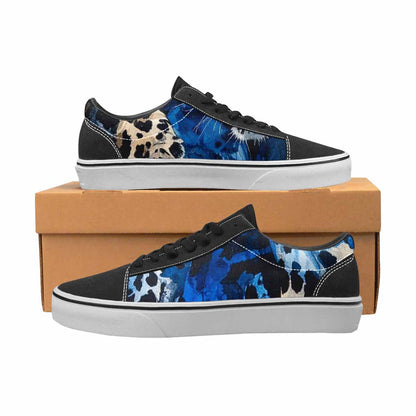 WOMEN'S Animal Print Lace-Up Canvas Grunge Custom Shoes