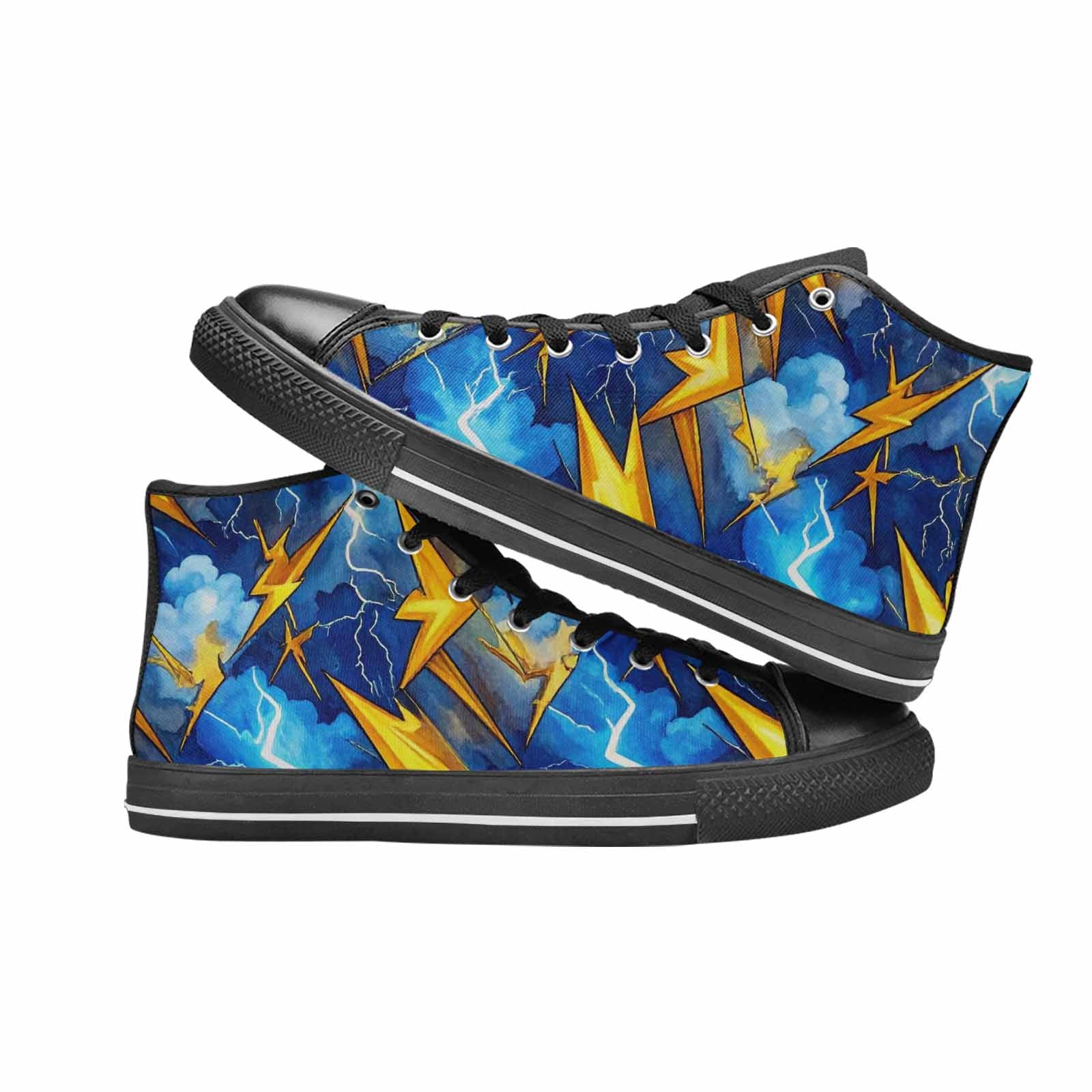 MEN'S Lightning Bolt High Top Canvas Aesthetic Shoes