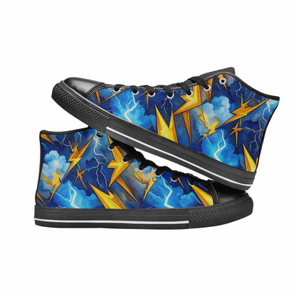 MEN'S Lightning Bolt High Top Canvas Aesthetic Shoes