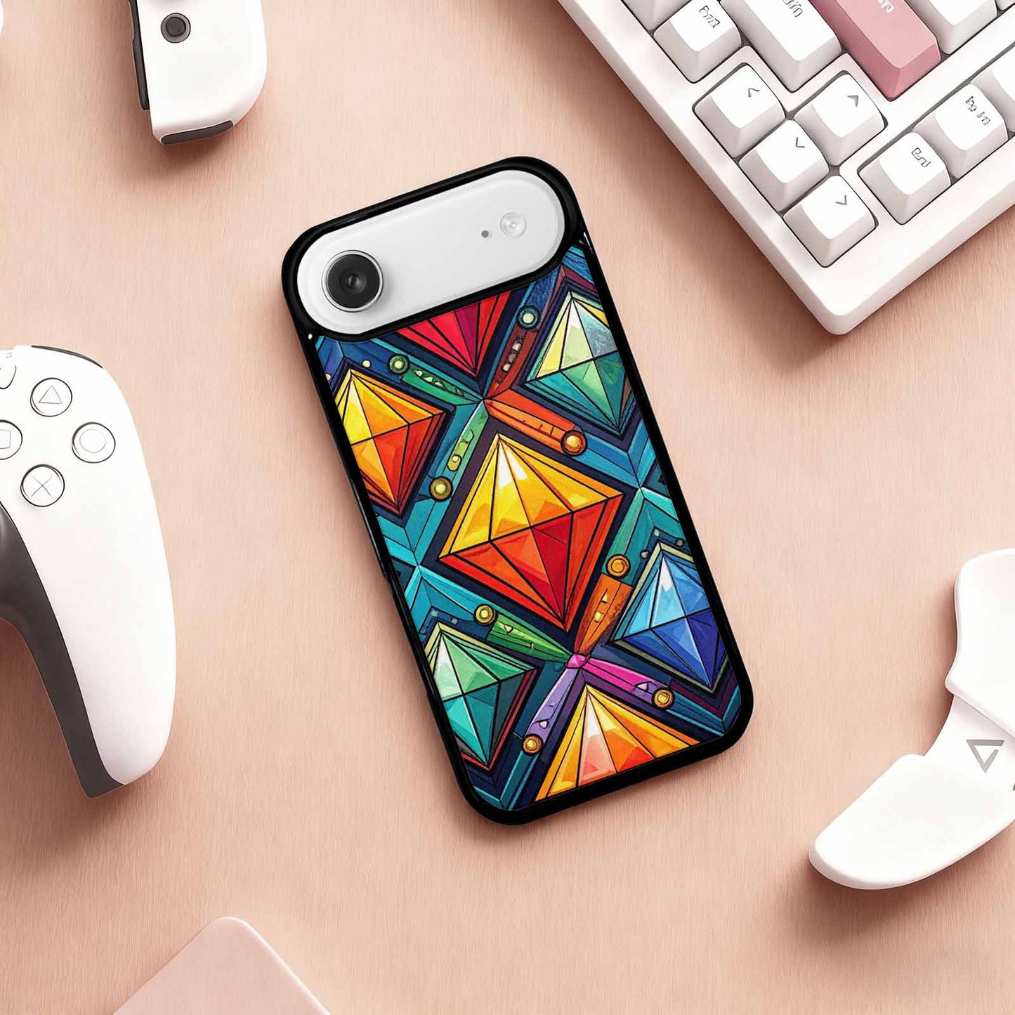 iPhone 17 Air Case — Vintage Summer Diamond Retro Vintage, Unique Phone Case Design