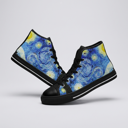 MEN'S Starry Night Custom Sneakers (II) | Freaky Shoes®