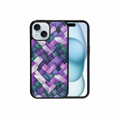 iPhone 15 Case — Genderqueer Flag Color Theme Small Rainbow, Unique Phone Case Design
