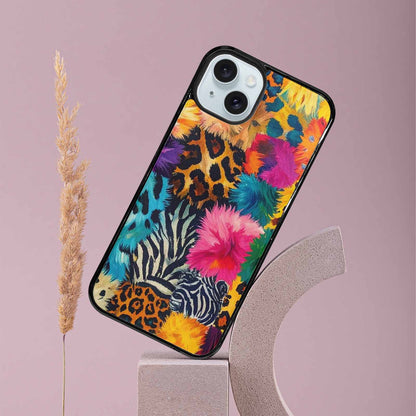 iPhone 15 Plus Case — Full Color Vibrant Animal Print Animal, Custom Print Case Cover