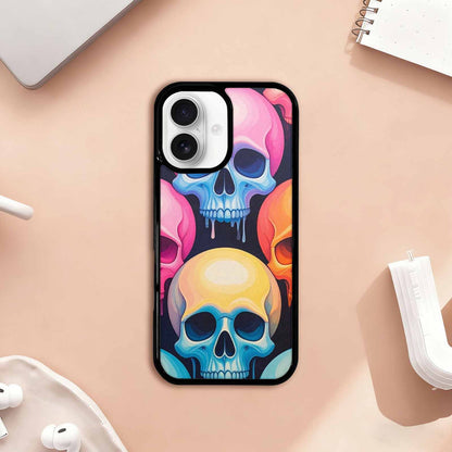 iPhone 17 Case — Dripping Candy Skulls Gothic Skulls, Custom Made Phone Cover