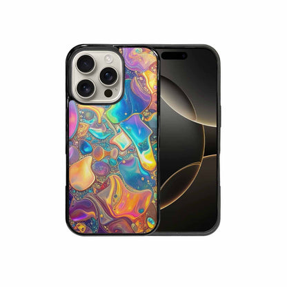 iPhone 16 Pro Case — Holographic Iridescent Shimmer Pattern Hundreds Of, Custom Phone Case