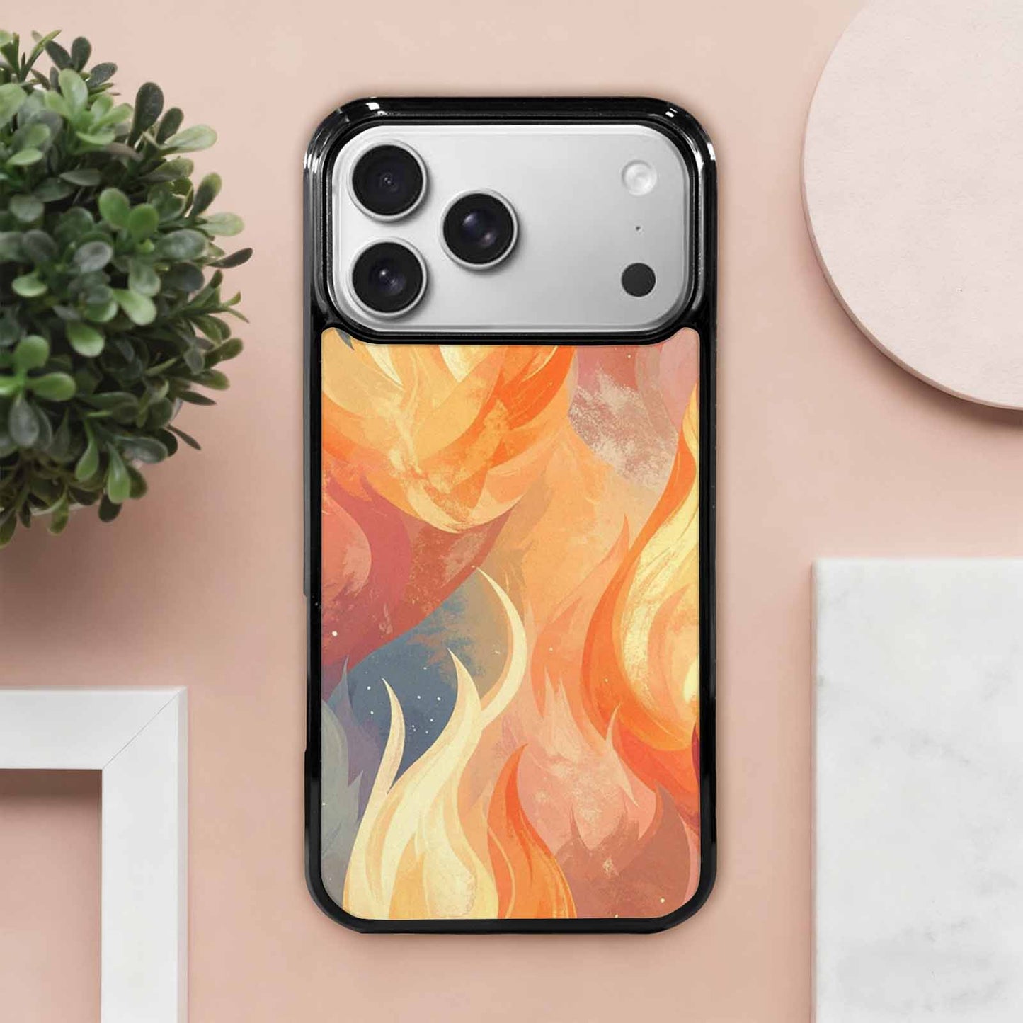 iPhone 17 Pro Max Case — Retro Easter Flame Retro Vintage, Custom Art Phone Cover