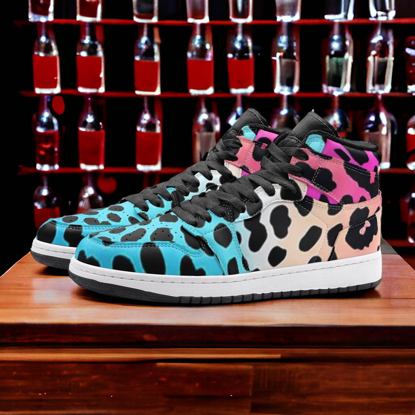 Gradient Leopard Print - Freaky Shoes®