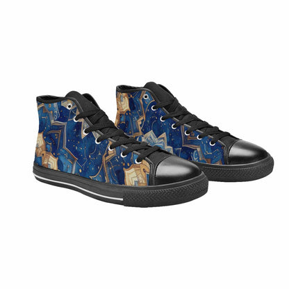 MEN'S Mandala High Top Canvas Surreal Custom Shoes