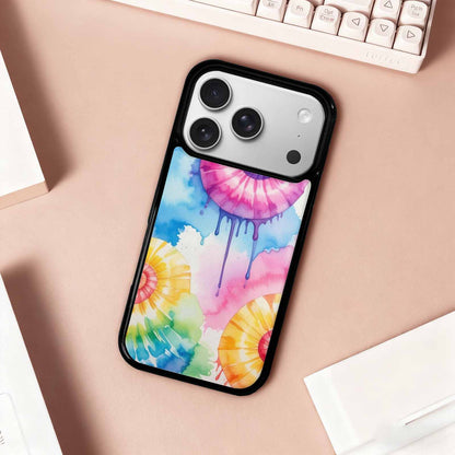iPhone 17 Pro Case — Dripping Tie Dye Spiral Custom Tie, Custom Designed Case Cover