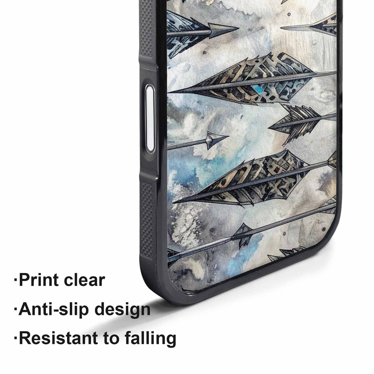 iPhone 17 Pro Case — Iridescent Leopard Print Arrow Animal Print, Custom Designed Case Cover