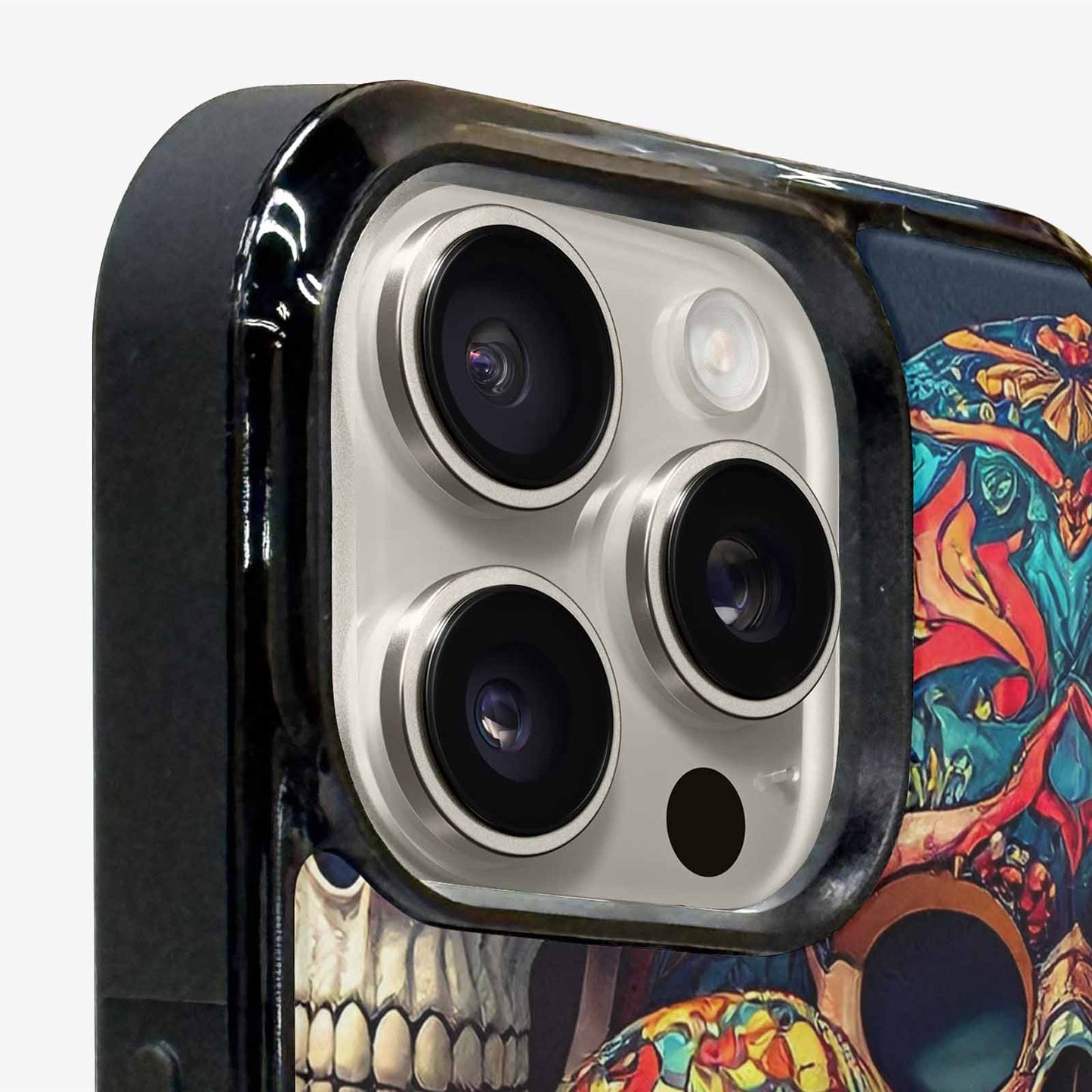 iPhone 16 Pro Case — Skull Waves, Original Design Phone Case