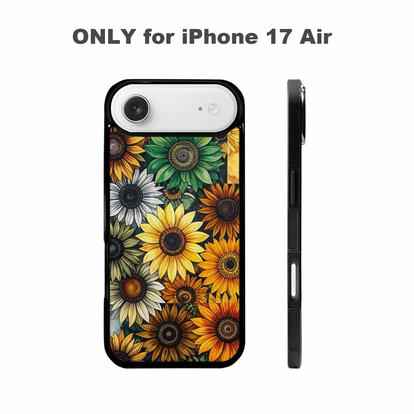 iPhone 17 Air Case — Small Sunflower Pattern Randomly Varying Floral, Custom Phone Case