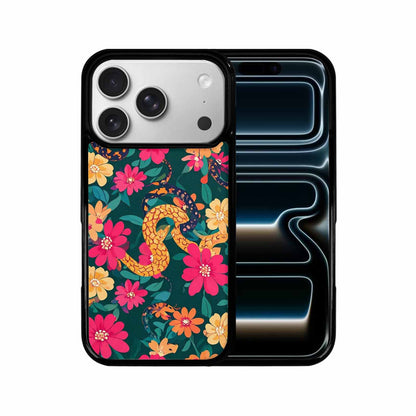 iPhone 17 Pro Case — Snakes Print Floral Seamless Pattern Floral, Custom Made Phone Cover