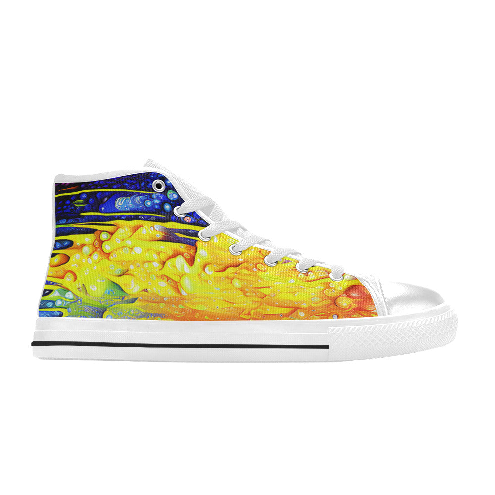 WOMEN'S Cc Acid Drip 7 High Top Canvas Dreamcore Custom Sneakers