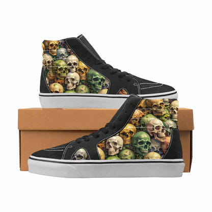 WOMEN'S Camo High Top Canvas Boutique Wallpaper Art Custom Sneakers