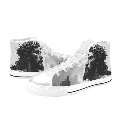 WOMEN'S Jesus_Ht_06 High Top Canvas Cottagecore Custom Shoes