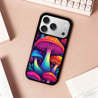 iPhone 17 Pro Case — Psychedelic Mushroom Cartoon Pattern Cartoon Cute, Customized Protective Case