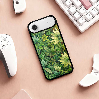 iPhone 17 Air Case — Small Seven Point Palmate Leaf Floral, Custom Art Phone Cover