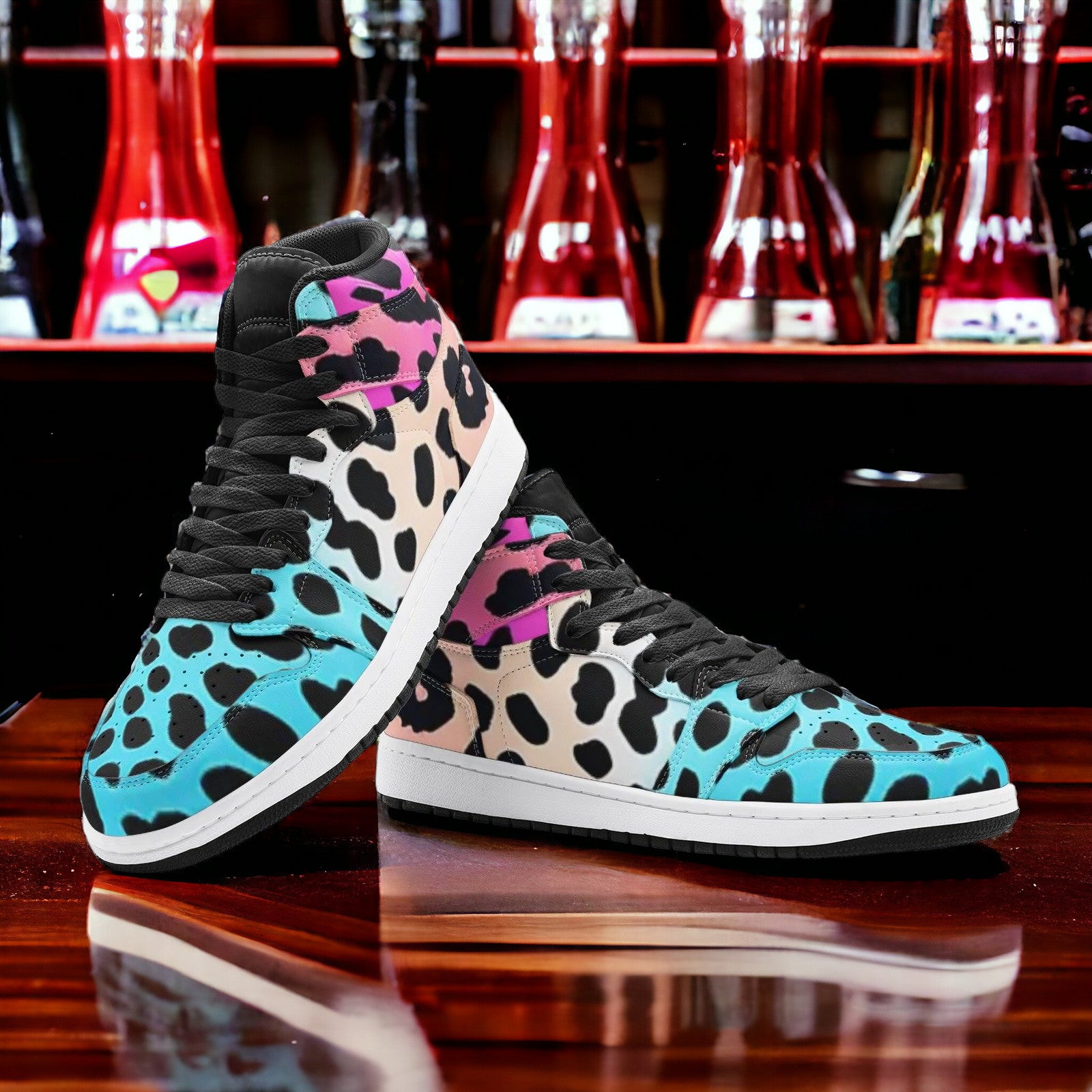 Gradient Leopard Print - Freaky Shoes®