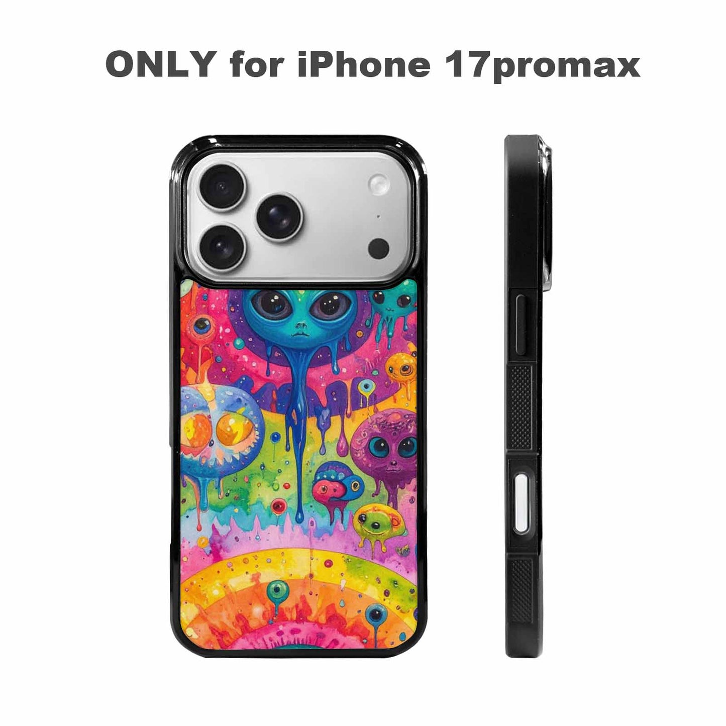 iPhone 17 Pro Max Case — Aliens Tie Dyemelting Aliens Tie Dye, Customized Protective Case