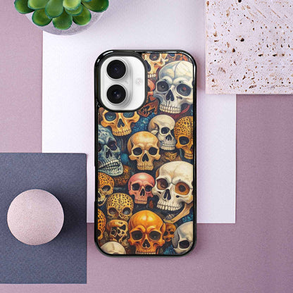 iPhone 16 Case — Skulls Animal Printskulls Patt 0h1, Custom Print Case Cover