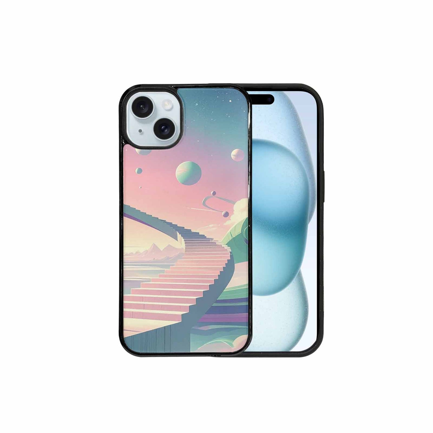 iPhone 15 Plus Case — 1930s European Surrealist Art Style Dreamlike, Custom Print Case Cover