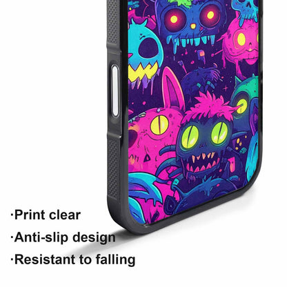 iPhone 17 Air Case — Mixed Toxic Glow Creature Pattern Cartoon, Custom Print Case Cover