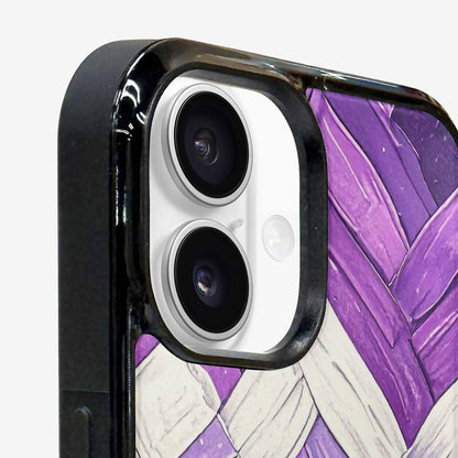 iPhone 16 Case — Genderqueer Flag Color Theme Small Rainbow, Original Design Phone Case
