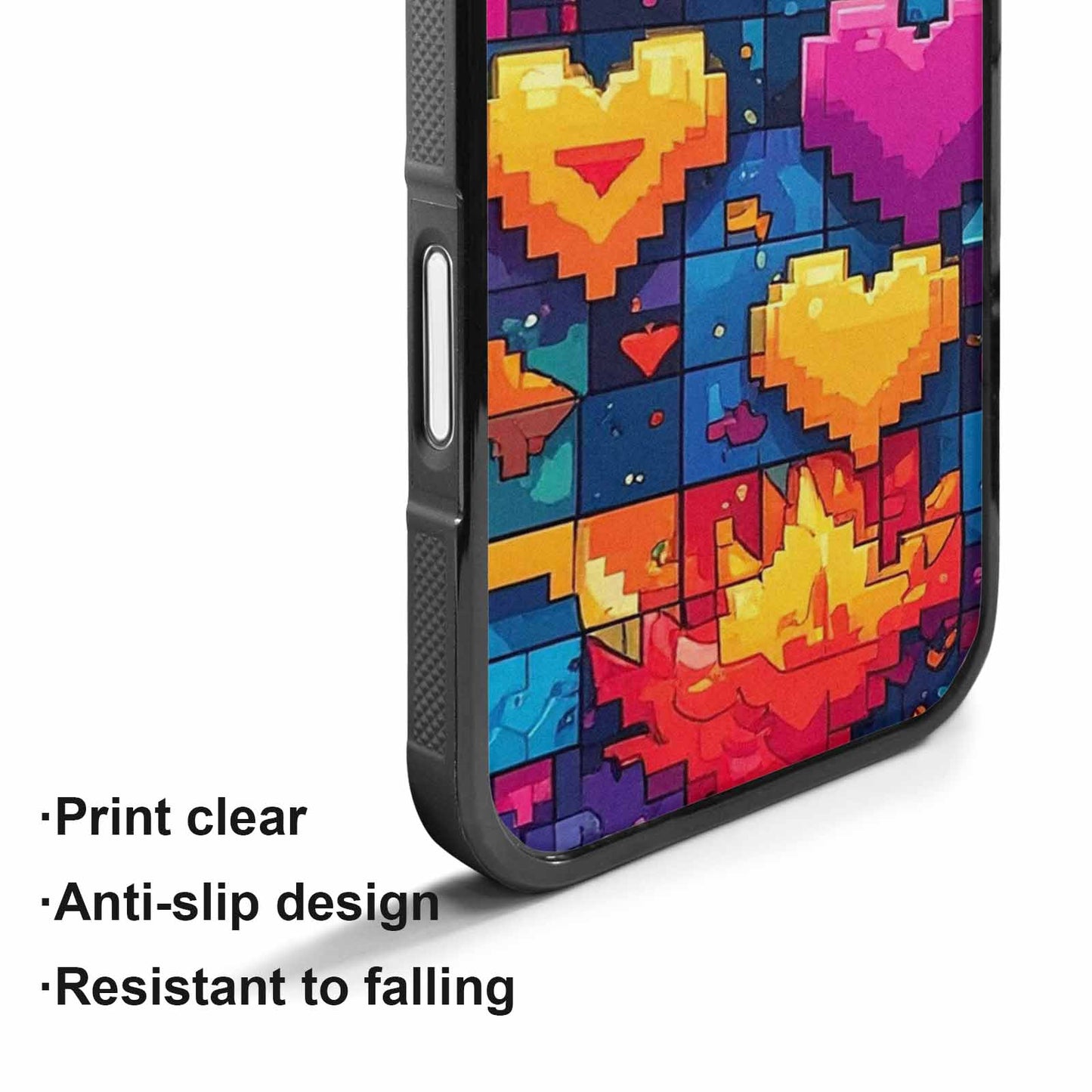 iPhone 17 Case — Pixel Art Bit Burst Original Art, Custom Print Case Cover