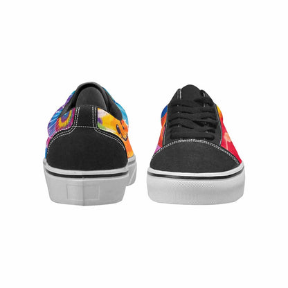 WOMEN'S Smiley Facessmiley Faces  Lace-Up Canvas Vivid Custom Sneakers
