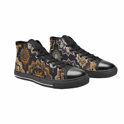 WOMEN'S Mandala High Top Canvas Aesthetic Custom Sneakers