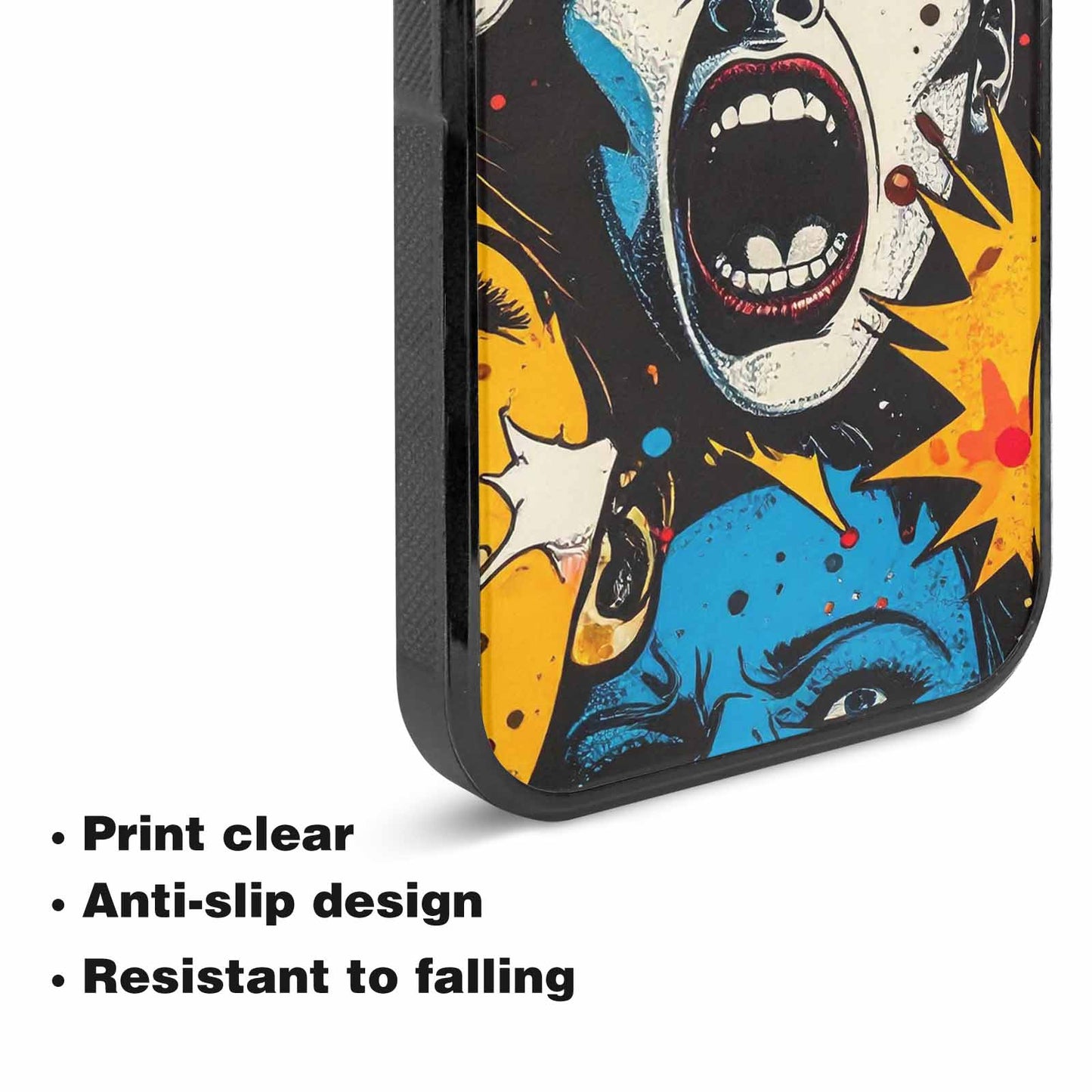 iPhone 15 Plus Case — Comic Book Scream Comic Book Scream, Custom Designed Case Cover