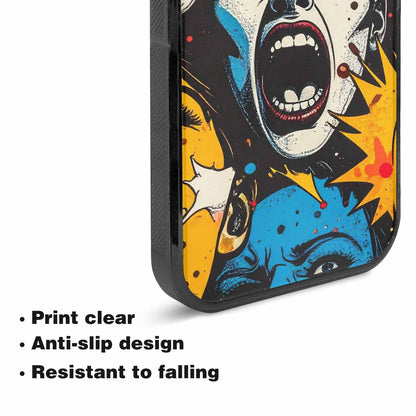 iPhone 15 Plus Case — Comic Book Scream Comic Book Scream, Custom Designed Case Cover
